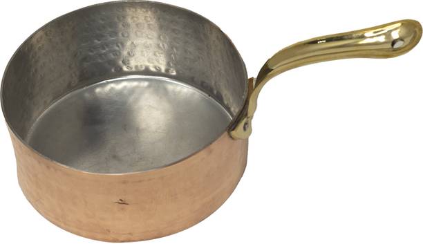 Rock Tawa Hammered Copper Tea pot/ Sauce pot 1 litres with Kalai Tea Urn
