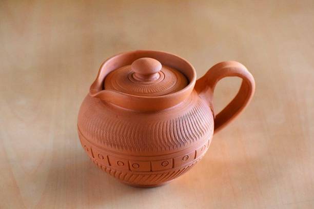 the handicraftian Terracotta MODERN MILK POT Set of 1 Tea Urn
