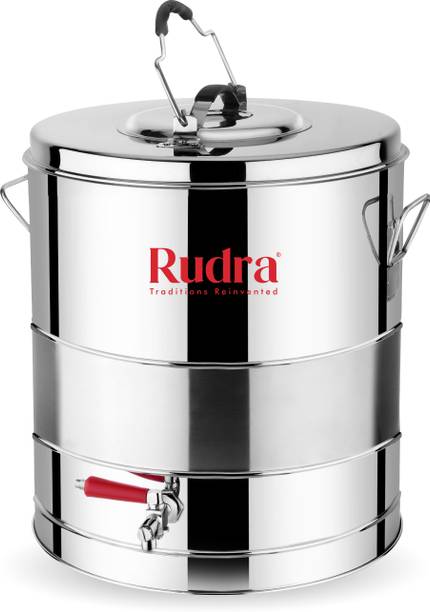 Rudra SS RU3005 - 7.5L Stainless Steel Luxuria Tea Container Tea Urn