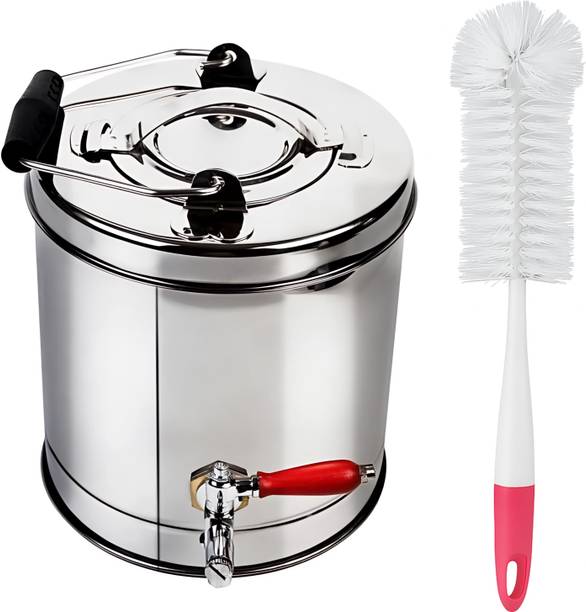 PGD Steel Commercial Hot & Cold Tea Urn Can with Tap for Canteen With cleaning brush Tea Urn