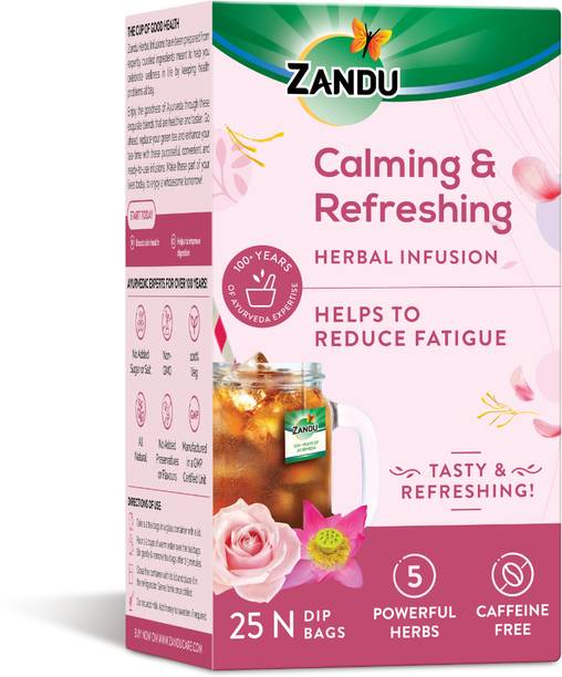 ZANDU Calming and Refreshing Herbal infusion Herbs Herbal Tea Bags Box