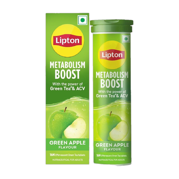 Lipton Metabolism Boost - Green Apple Flavor Green Apple Green Tea Box