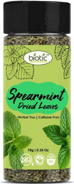 biotic Spearmint Tea for PCOS, PCOD for Women Spearmint Tea Leaves for Facial Hair Acne Tea Plastic Bottle