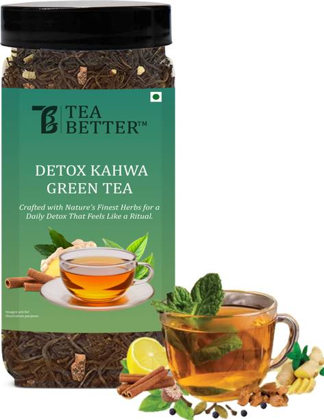 Tea Better Detox Kahwa Green Tea | Blend of Nature's Finest Herbs & Spices, Green Tea Box