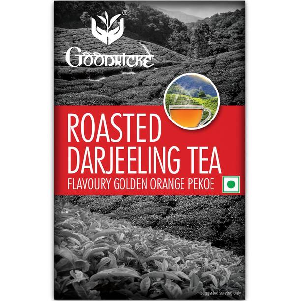 Goodricke Roasted Darjeeling Tea - 250g | Whole Leaf Plain, Unflavoured Black Tea Carton