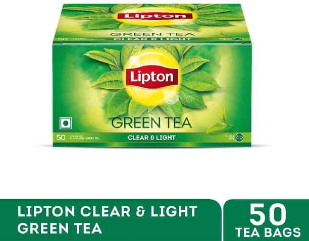 Lipton Clear & Light Green Tea Bags 50 pcs Lemon Green Tea Bags Box