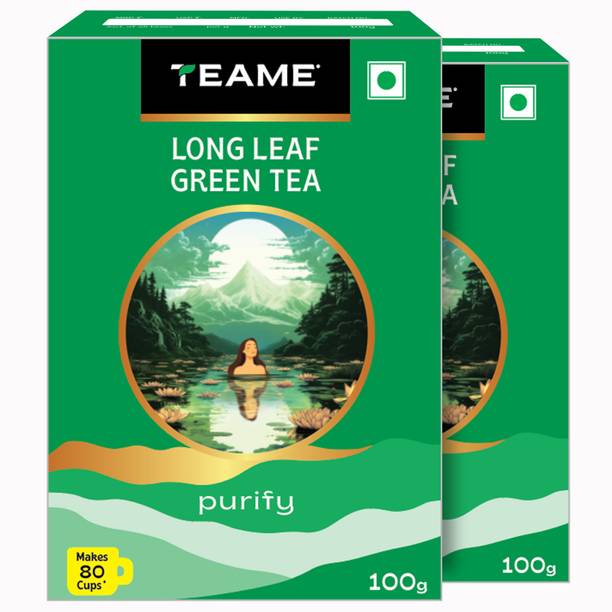 TE-A-ME Long Leaf Green Tea, 200 gms | Pure Green Tea | Green Tea Loose Leaves | Green Tea Box