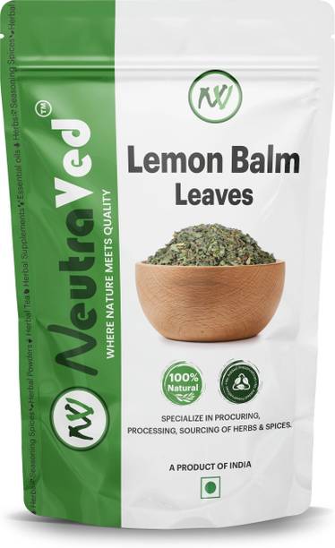 NeutraVed Lemon Balm Herbal Tea Dried Leaves Supports Healthy Digestion No Preservative Lemon Herbal Tea Pouch