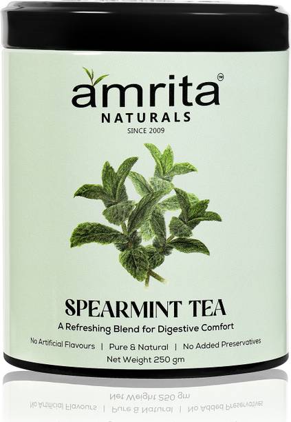 Amrita Naturals Spearmint Herbal Tea Herbal Tea Box