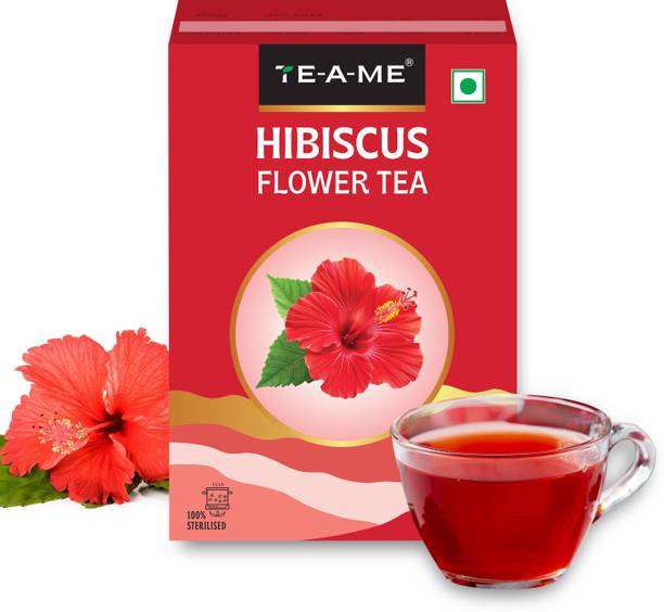 TE-A-ME Hibiscus Tea,50G| 100% Natural Colorant | Herbal Tea -Caffeine Free | Flower Tea Hibiscus Herbal Tea Box