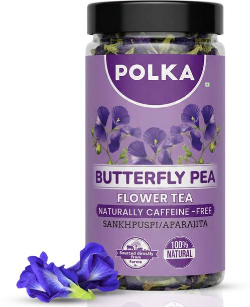 Polka Dry Butterfly Flowers Blue Flower Tea Pea Aparajita Supports Brain Health Herbal Tea Plastic Bottle