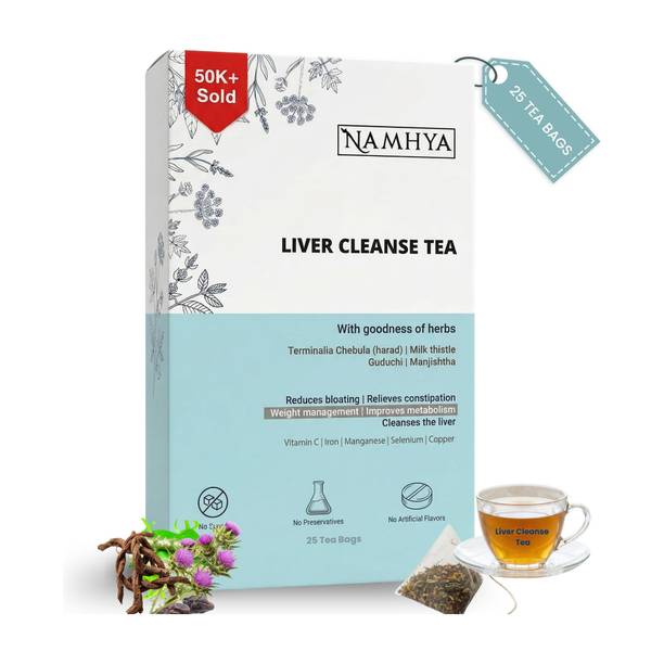 NAMHYA FOODS Liver Cleanse 25 Bags Unflavoured Herbal Tea Pouch