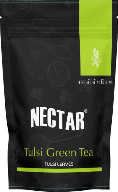 Nectar Tulsi Green Tea | Antioxidant Rich | Fresh Aroma | Refreshing | Daily Wellness Tulsi Green Tea Pouch