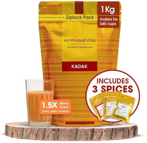 samvaad Premium Chai|Sourced from India's Best Estates of Assam & Dooars Unflavoured Black Tea Pouch