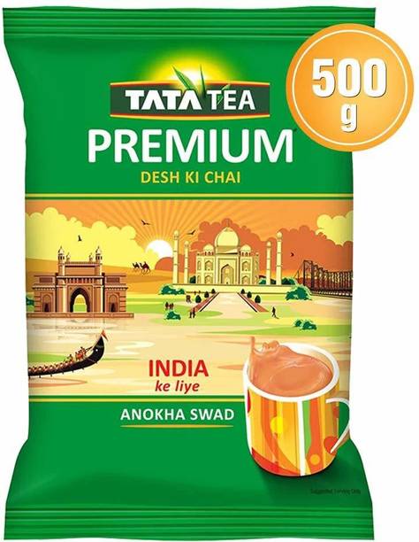 Tata Tea Premium Desh Ki Chai Unique Blend Crafted For Chai Lovers Across India Mango Black Tea Pouch 500 g
