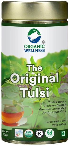 ORGANIC WELLNESS OW'Real The Original Tulsi Tin Tulsi Herbal Infusion Tea Tin