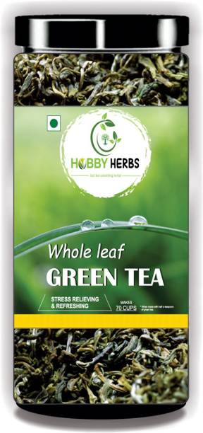 Hobby Herbs Green Tea | Long Leaves | Green Tea for Weight Loss | Whole Leaf Green Tea| Green Tea Mason Jar