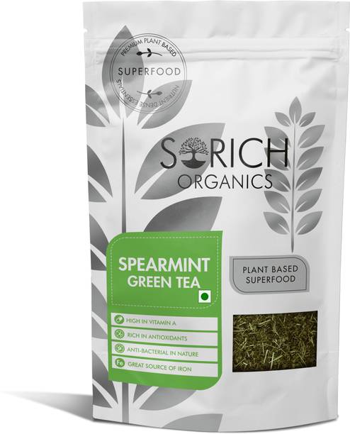 Sorich Organics Spearmint Green Tea for PCOS Weight Loss Boosts Immunity Green Tea Pouch