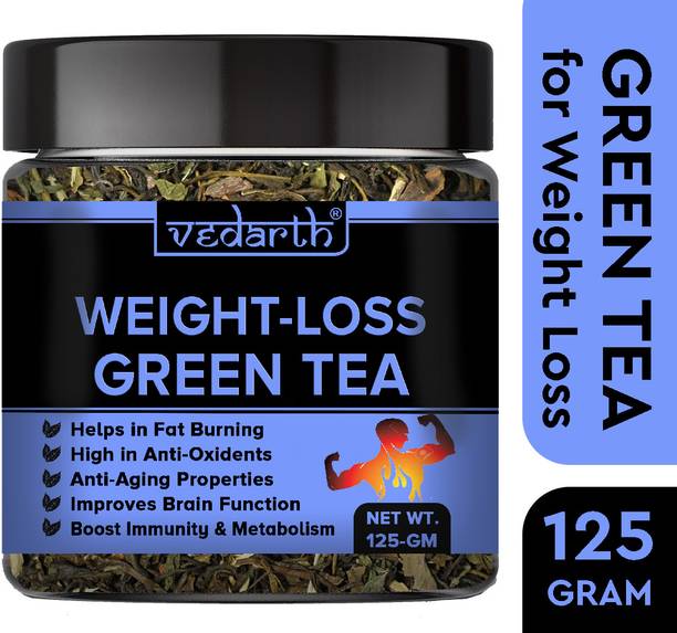 Vedarth Weight Loss Green Tea (Dried Leafs) Fat Burner- 50 Cups Green Tea Plastic Bottle