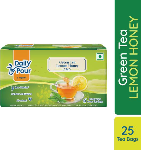 Daily Pour by Flipkart Lemon Honey Green Tea Bags Pouch