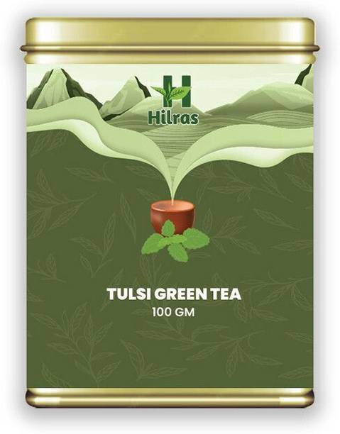 hilras Tulsi Green tea 100 gm loose Tulsi Herbal Tea Tin