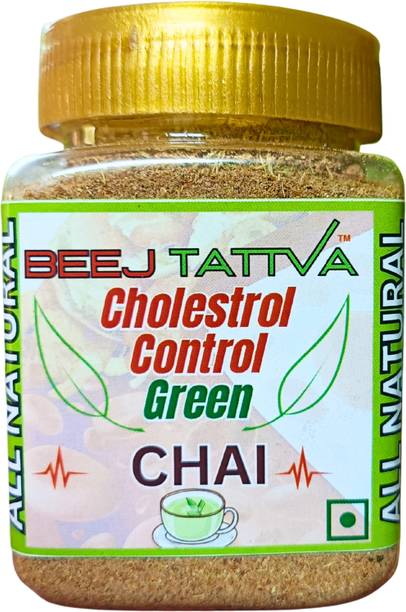 Beej Tattva Cholesterol Control Herbal Tea – Green Tea, Arjun, Ginger, Cinnamon, Mint Herbs Herbal Tea Plastic Bottle