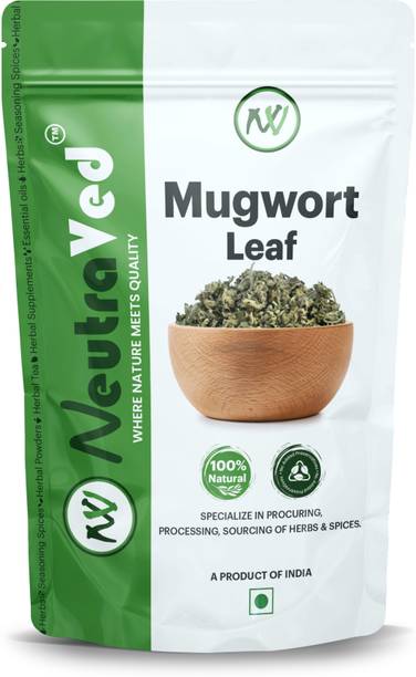 NeutraVed Mugwort Leaves For Tea (Dried Herb) | Nagadamani Patte | Artemisia Vulgaris Herbal Tea Pouch
