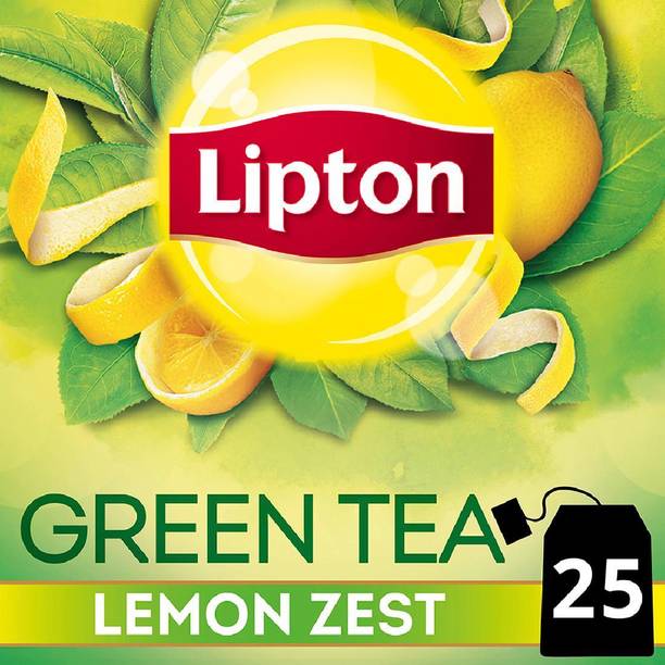 लिप्टन ज़ेस्ट नींबू ग्रीन टी बैग डिब्बा