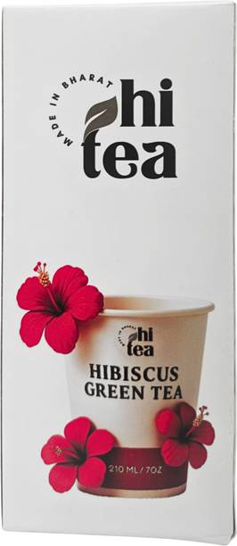 hitea Hibiscus Green Tea Instant Cups | Skin Glow & Heart Support | 8 Cups/Box Hibiscus Green Tea Box
