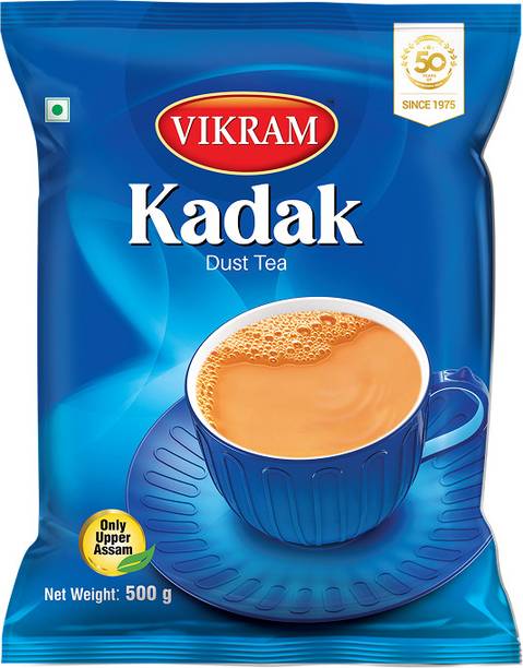 Vikram kadak Dust Tea Strong Bold and Rich flavour perfect morning tea 500 Gram Pack Tea Pouch