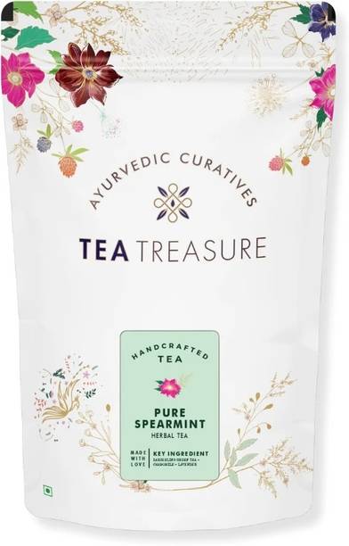TeaTreasure Spearmint Leaves Tea Mint Herbal Tea Pouch