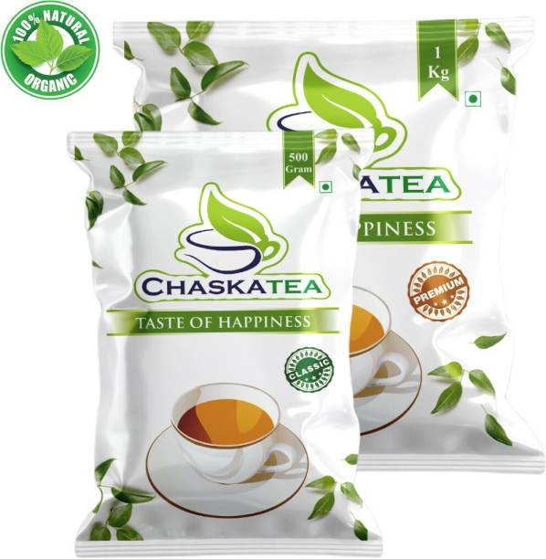 Chaska Tea Classic Tea-250g / Premium Tea-1kg / Natural Tea for Refreshment and Relaxation Black Tea Pouch