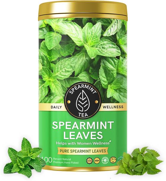 Spearmint Tea Pure Spearmint Leaf Tea - For PCOS, PCOD, Hormonal Balance & Unwanted Hair Mint Herbal Tea Tin