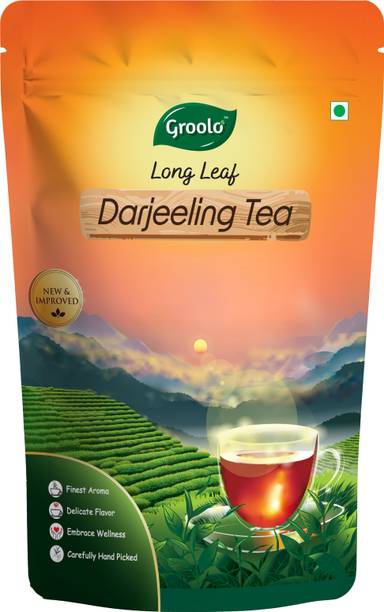 Groolo Long Leaf Darjeeling Tea, 100g Black Tea Pouch