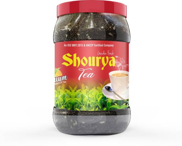 Surajmukhi Tea Pvt. Ltd. SHOURYA CTC Black Tea Jar 1 KG X 1 (Pack of 1) - 1 KG Unflavoured Black Tea Mason Jar