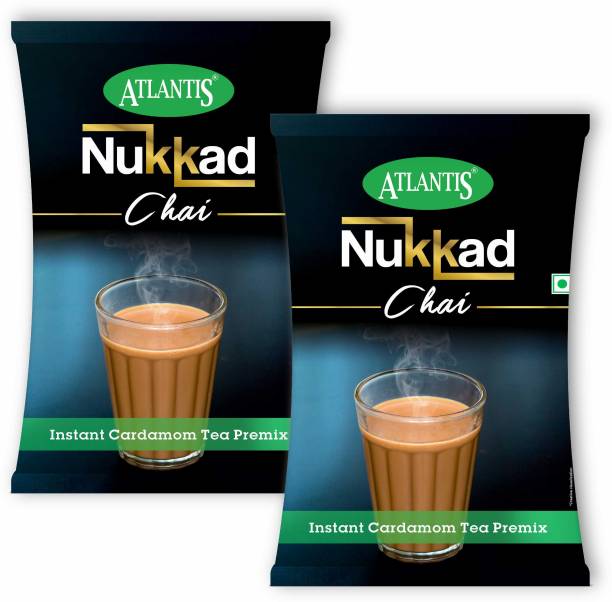 ATLANTIS 3 in 1 Nukkad Tea Premix Milk Sugar Powder For Vending Machine Cardamom Instant Tea Pouch