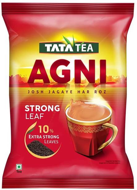 Tata STRONG Tea Agni 10% Extra Strong Leaves JOSH JAGAYE HAR ROZ Spices Black Tea Pouch