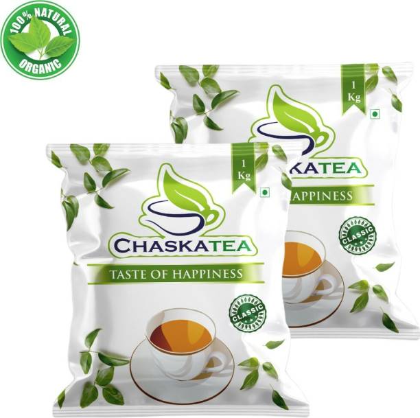 Chaska Tea Classic Tea | Natural Tea 2 x 1Kg | Natural Tea for Refreshment and Relaxation Black Tea Pouch