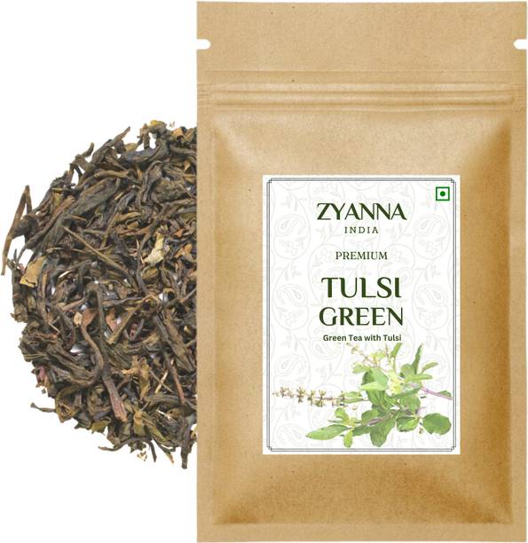 ZYANNA Tulsi Green Tea - Premium Green Tea with Tulsi Leaves Green Tea Pouch