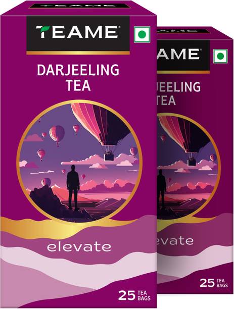 TE-A-ME Darjeeling Tea - 50 Tea Bags | Tea | Tea Bags | Black Tea | Black Tea Bags Box