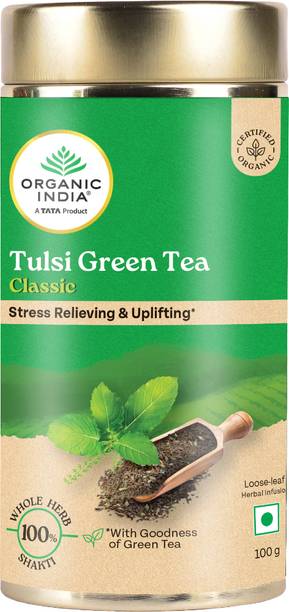 ORGANIC INDIA Tulsi Green Tea Tin