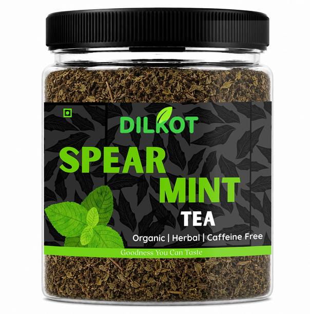 Dilkot Spearmint Tea Leaves-25 Cups Herbal for PCOS/ PCOD,Unwanted Hair 100% Natural Herbal Tea Mason Jar