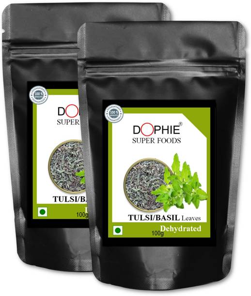 dophie Dried Tulsi Leaves – Holy Basil for Natural Wellness , Infusions & Home Remedies Tulsi Infusion Tea Pouch