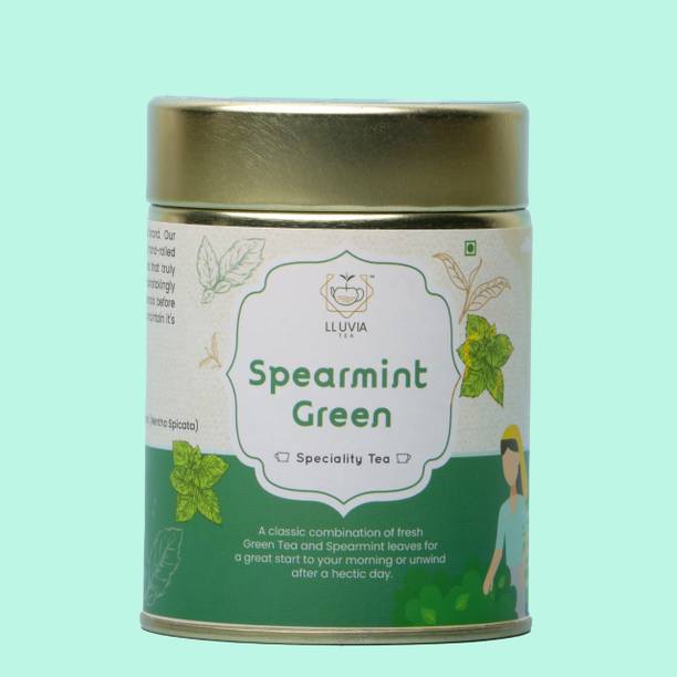 lluvia Tea Spearmint tea for PCOD/PCOS Refreshment and healthcare Mint Tea Tin