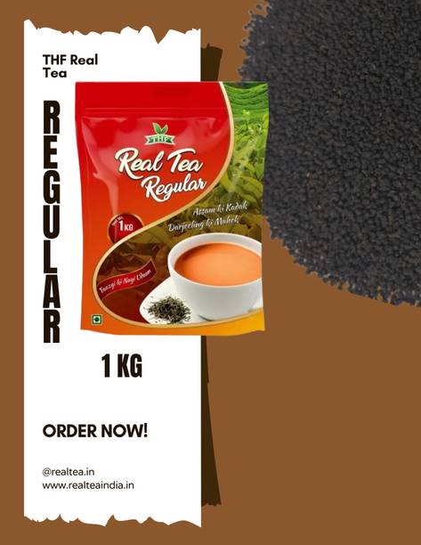THF Real Tea Regular 1kg Packet of Assam Test. Black Tea Pouch