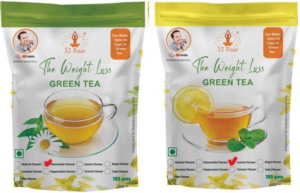 32 Baar LEMON & CHAMOMILE Chamomile Green Tea Pouch