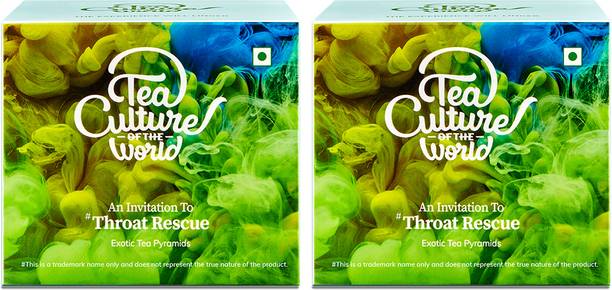 Tea Culture Of The World Throat Rescue Tea Cinnamon Green Tea Box