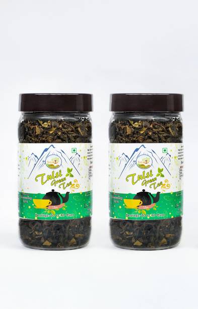 SOWIK Tulsi Green Tea Leaves |Rich in Antioxidants|Boosts Immunity, Reduces Stress Tulsi Tea Plastic Bottle