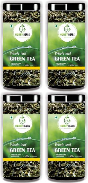 Hobby Herbs Green Tea 400gm | Whole Leaf | Green Tea for Weight Loss & Build Immunity | Green Tea Pouch