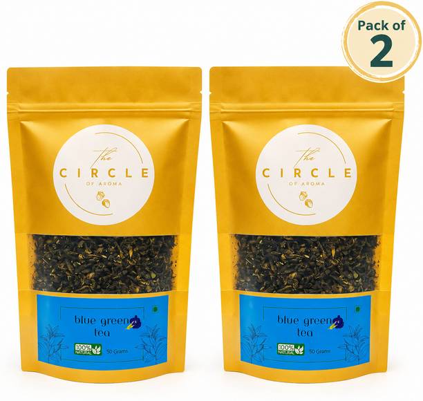 The Circle Of Aroma Signature Blue Green Tea | Loose Leaves | Immunity Booster Strawberry Green Tea Pouch